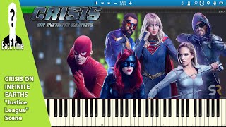 CRISIS ON INFINITE EARTHS Justice League Scene (Piano Cover) + Sheets & Midi