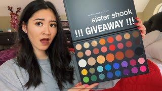 JAMES CHARLES x Morphe PALETTE GIVEAWAY + UNBOXING First Impressions + FAIL LOL