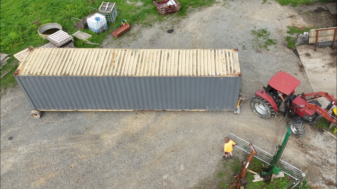 Shifting our 40ft Shipping Container 