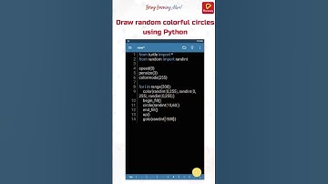 How to #learn #coding without Computer 💻🔥 | Practically | Draw color circles using Python #shorts