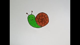 How to  draw Snail | Insect drawing | Easy steps to learn drawing by Niyuz Art.