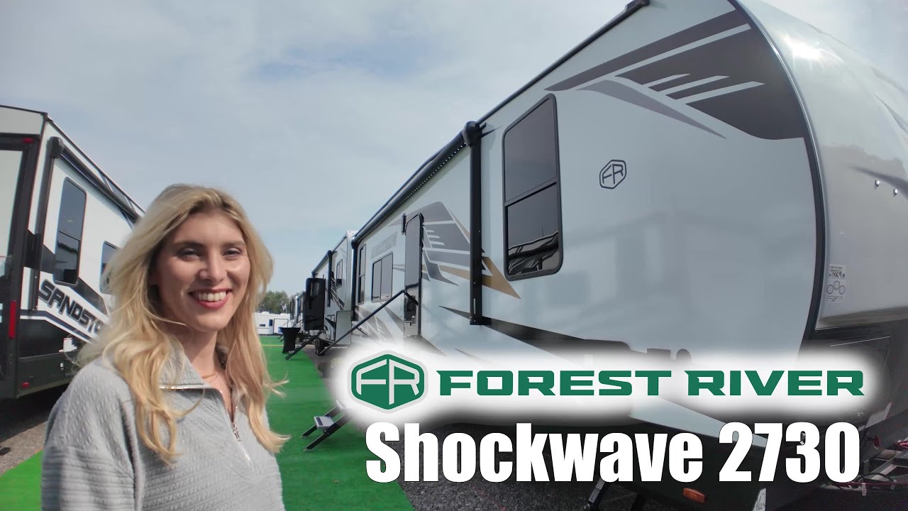 New 2026 Forest River RV Shockwave 2730 Toy Hauler Travel Trailer