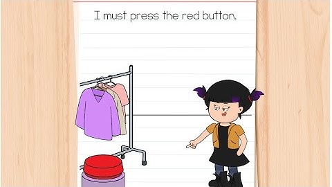 Brain test 4 Level 12 I must press the red button Walkthrough