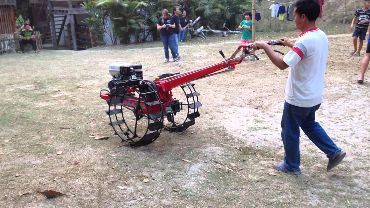 Rice Tractor in Thailand - YouTube