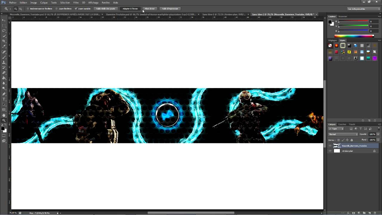 Template Vierge Pour La Nouvelle Banniere Youtube By Mark Andre Dufort