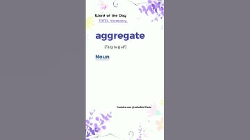 aggregate means #vocabulary #wordmeaning #newwords #english