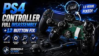 PS4 Controller Full Disassembly + L2 Button Fix | DualShock 4 Teardown