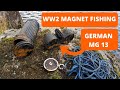 Magnet fishing German WW2 Lake. MG 13 and Gasmask !