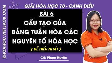 Hóa học 10 Cánh diều Bài 6: Cấu tạo của bảng tuần hoàn các nguyên tố hóa học - trang 31, 37