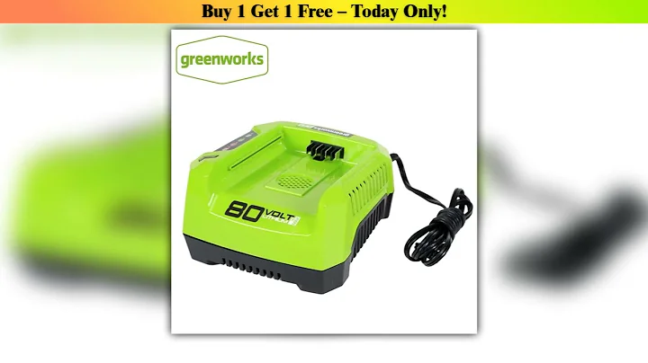 Slide Greenworks 80V  Lithium Battery Charger    Rapid Battery Charger GCH8040•••••••••••••••••••••