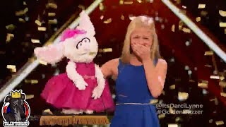 Darci Lynne Full Performance & Den Buzzer Americas Got Talent 2017 Auditions Week 1 S12E01