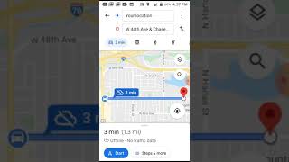 Google Maps Navigation 6/8/2020 - W 44th Ave (RTD BUS)