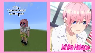 Ichika Nakano | The Quintessential Quintuplets | Minecraft Tutorial