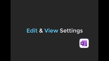 10.2 Edit and View Settings of OneNote for iPad