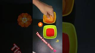 🌹 Amazing Tissue Paper Rose Craft | Easy DIY Flower Tutorial ✨ #Short#trending #viral #diy #flowers