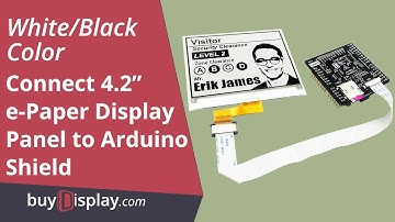 Connect Black 4.2" inch e-Paper Display with Arduino Shield,Library 400x300 to Mega2560