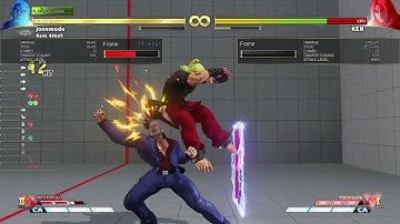 SFV - Urien second aegis setups with ex fireball