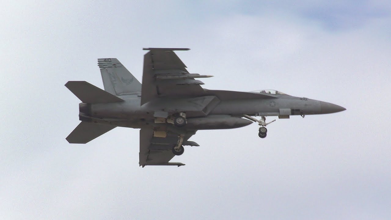 [720P] F/A-18E VFA-195 Dambusters(NF410) NAF Atsugi Feb. 25, 2016