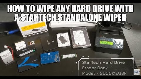 How to wipe any hard drive with a StarTech Standalone Secure Erase Wiper SDOCK1EU3P