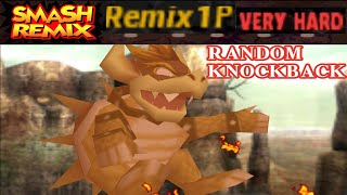 Smash Remix - Classic Mode Remix 1P Random Knockback with Giga Bowser