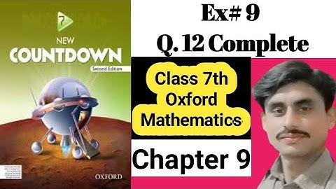 Oxford countdown mathematics Class 7 Exercise 9 Q. 12 complete  #mindwithnumbersbysammi