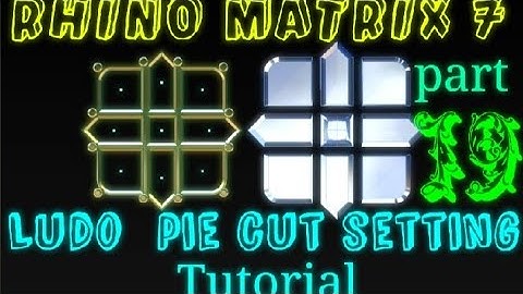 Rhino Matrix 7:pie cut Diamond Ludo cut Thaka project. in Bengali