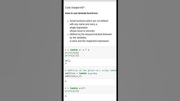 Lambda functions in Python #shorts #lambda  #trending #python #coding  #programming