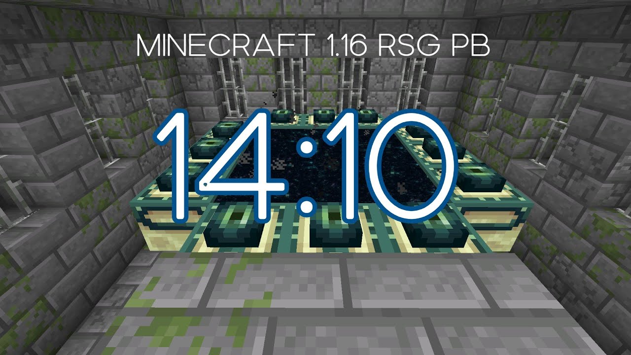 Minecraft 1.16+ Random Seed Glitchless PB of 14:10 - YouTube