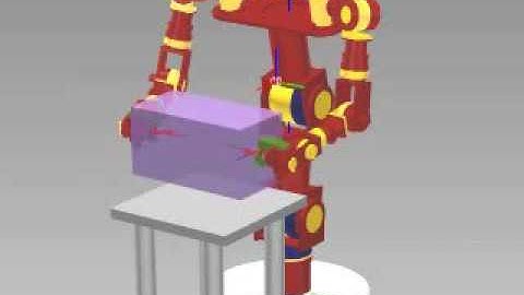 Dual Arm Object Holding Simulation
