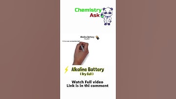 Alkaline Battery | Dry cell | Working animation | Chemistry ask
