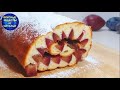 Такого  рулета вы еще не ели Вкусный  рулет со сливами Простой рецепт