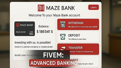 Advanced FiveM Banking Script (Eyes Store)