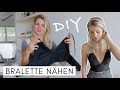 DIY Triangle Bustier Bralette einfach selber nähen & eigenes Schnittmuster entwickeln