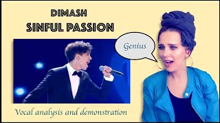 Vocal Coach Reacts to DIMASH Kudaibergen- SINFUL PASSION | GENIUS!