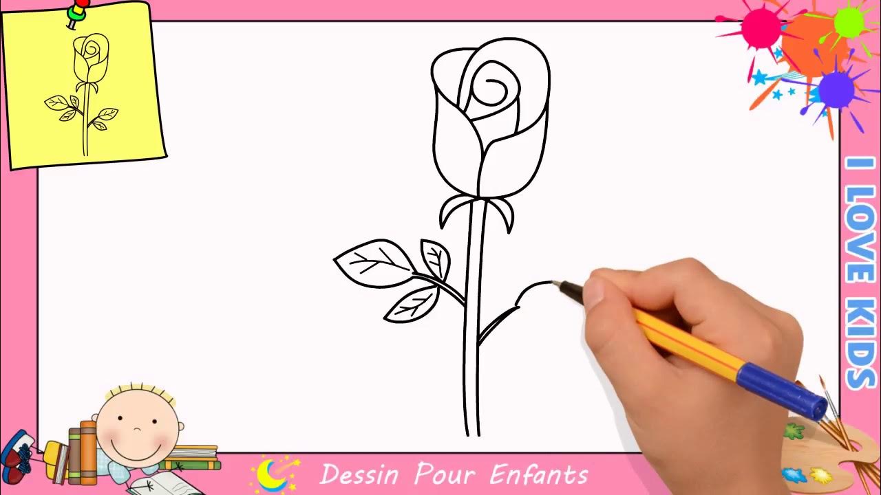 Dessin De Fleurs Facile à Reproduire Comment dessiner une fleur FACILEMENT etape par etape pour ENFANTS 14 -  YouTube