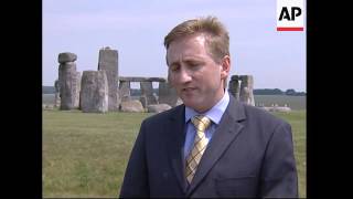 Druids prepare for the Summer Solstice at Stonehenge
