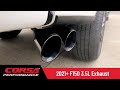 CORSA® Performance 2021+ Ford F150 3.5L EcoBoost Catback Exhaust System.