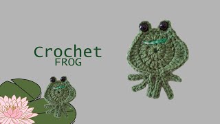 Crochet a Frog Applique | Crochet Animal Applique | Crochet Applique Tutorial | #ebfcrochet