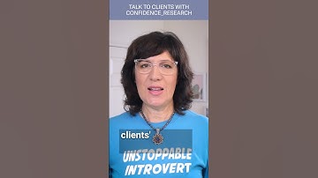 Talk to clients with confidence - research #shorts