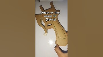 Attack on titan sword tutorial⚔️[part-2] #diy #craft #aot #aotsword #fyp #tutorial #skcraftzone