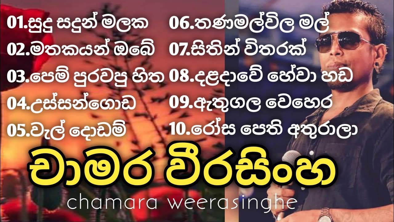       Chamara Weerasinghe Songs  Sinhala Songs Best Collection SoundLK