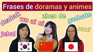 Frases útiles de la vida cotidiana en chino, coreano y japonés