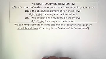 DM 06: 01-Absolute Extrema Intro