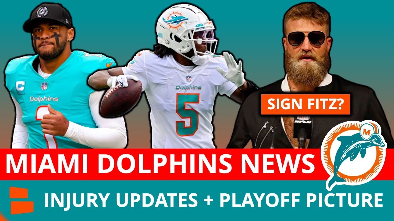 ALERT: Teddy Bridgewater, Tua Injury Updates, Sign Ryan Fitzpatrick?? +  Dolphins Playoff Picture - YouTube