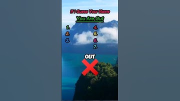 If I guess your name you are out🤞#shorts #guessthename #quizze #quizgames #quiz #quizvideo #names