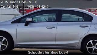 2015 Honda Civic SE 4dr Sedan for sale in Crystal MN 55429