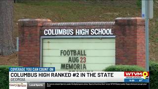 Columbus High School ranked #2 in the state