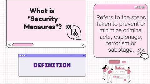 ASM501 SHORT VIDEO - RECORD SECURITY