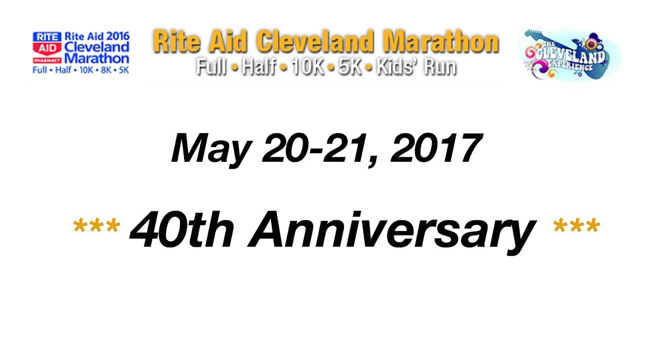 40th Rite Aid Cleveland  Marathon - The Race - glsp