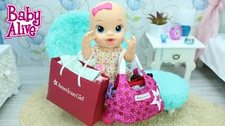 BABY ALIVE JULIE FOI NO SHOPPING FAZER COMPRAS